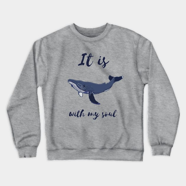 It is Whale Crewneck Sweatshirt by Octopus Cafe